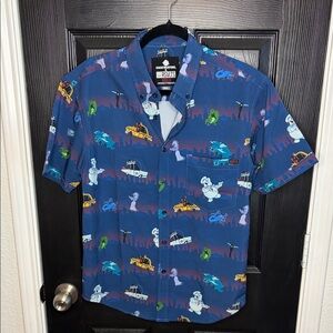 RSVLTS Ghostbusters Themed Blue Shirt